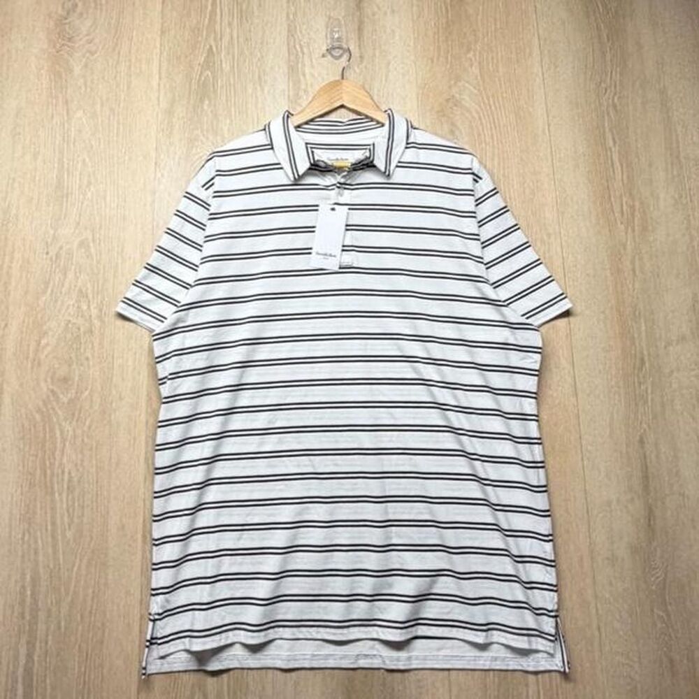 Goodfellow-co Men's White and Grey Polo-shirts